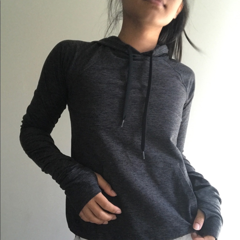 outdoor voices heather gray hoodie